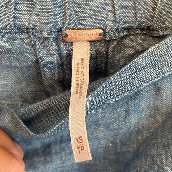 Free People Tops Free People Chambray Show Some Shoulder Top - Picture 3 of 7